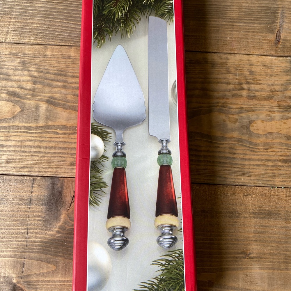 🎀 5 for $25 🎀 
Lennox holiday gathering 2 piece dessert set CALLOUTS read notes